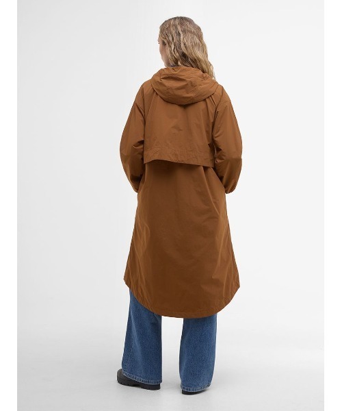 Barbour(バブアー)の「Naboo シャワープルーフジャケット(ナイロンジャケット・レディース・ネイビー/ブラウン・8/10)」の4枚目の写真