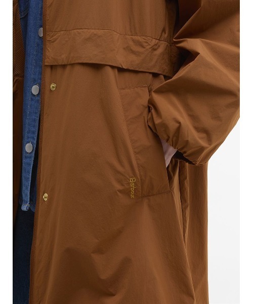 Barbour(バブアー)の「Naboo シャワープルーフジャケット(ナイロンジャケット・レディース・ネイビー/ブラウン・8/10)」の7枚目の写真