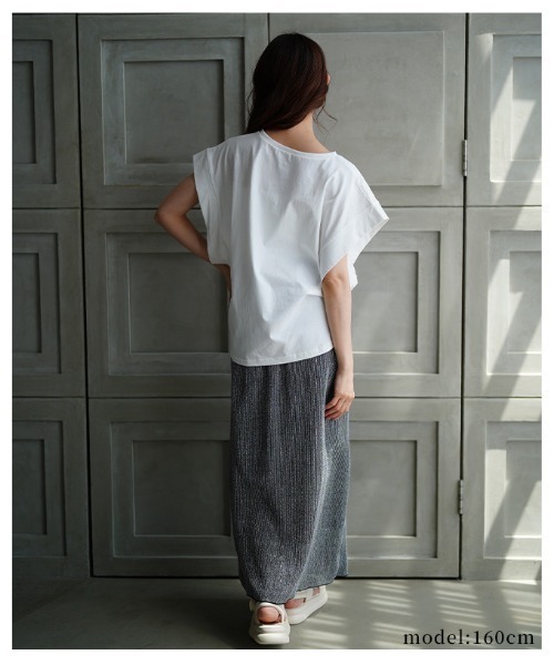 Sawa a la mode(サワアラモード)の「プリントコットンTシャツ(Tシャツ/カットソー・レディース・ホワイト/ブラック・FREE)」の10枚目の写真