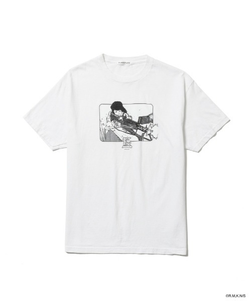 F-LAGSTUF-F(フラグスタフ)の「SS TEE4(xARMS)(Tシャツ/カットソー・メンズ・ブラック/ホワイト・L/M)」の2枚目の写真