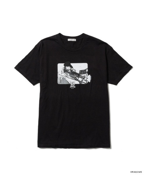 F-LAGSTUF-F(フラグスタフ)の「SS TEE4(xARMS)(Tシャツ/カットソー・メンズ・ブラック/ホワイト・L/M)」の1枚目の写真