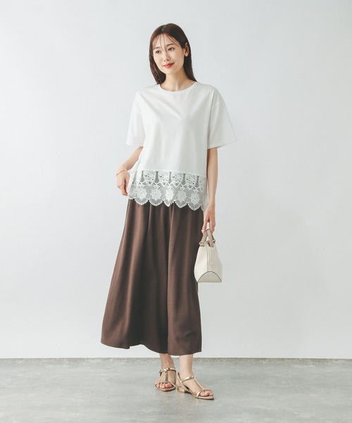 GLOBAL WORK（グローバルワーク）の「さらさらリラックスSET UP/575232（シャツ/ブラウス・レディース・ブラウン/ブラック系その他/ブラック・LARGE/MEDIUM）」の18枚目の写真