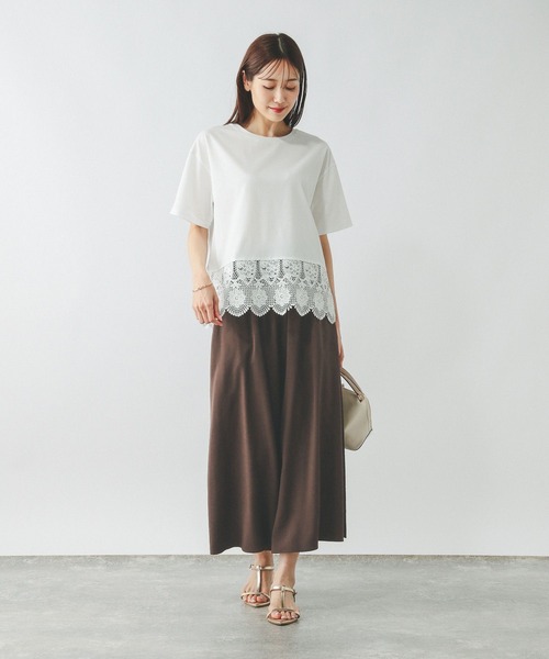 GLOBAL WORK（グローバルワーク）の「さらさらリラックスSET UP/575232（シャツ/ブラウス・レディース・ブラウン/ブラック系その他/ブラック・LARGE/MEDIUM）」の19枚目の写真