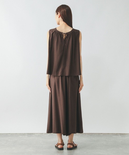 GLOBAL WORK（グローバルワーク）の「さらさらリラックスSET UP/575232（シャツ/ブラウス・レディース・ブラウン/ブラック系その他/ブラック・LARGE/MEDIUM）」の22枚目の写真