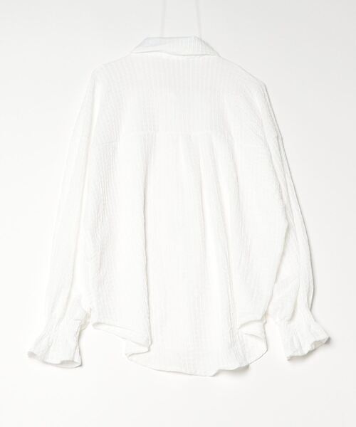 SallyLunn（サリーラン）の「キャンディースリーブボタンシャツ（シャツ/ブラウス・レディース・ブラック/ホワイト・MEDIUM/LARGE）」の3枚目の写真