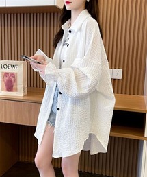 キャンディースリーブボタンシャツ