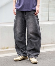 WEGO | WEGO/【25年秋冬新作】イージーバレルレッグペインターパンツ(デニムパンツ)