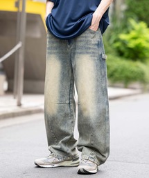 WEGO | WEGO/【25年秋冬新作】イージーバレルレッグペインターパンツ(デニムパンツ)