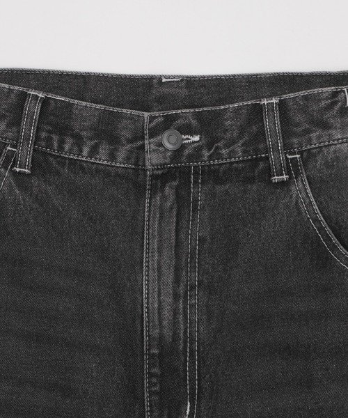 WEGO（ウィゴー）の「WEGO/イージーバレルレッグペインターパンツ（デニムパンツ・メンズ・スカイブルー/ブラック系3・SMALL/LARGE/MEDIUM）」の15枚目の写真