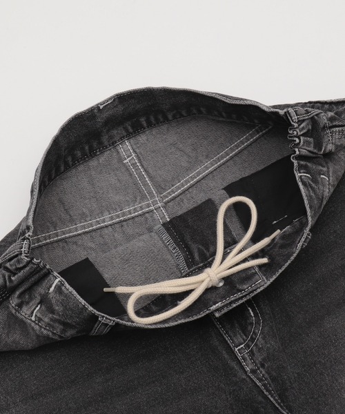 WEGO（ウィゴー）の「WEGO/イージーバレルレッグペインターパンツ（デニムパンツ・メンズ・スカイブルー/ブラック系3・SMALL/LARGE/MEDIUM）」の18枚目の写真