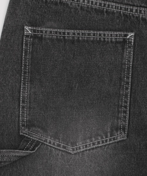 WEGO（ウィゴー）の「WEGO/イージーバレルレッグペインターパンツ（デニムパンツ・メンズ・スカイブルー/ブラック系3・SMALL/LARGE/MEDIUM）」の19枚目の写真