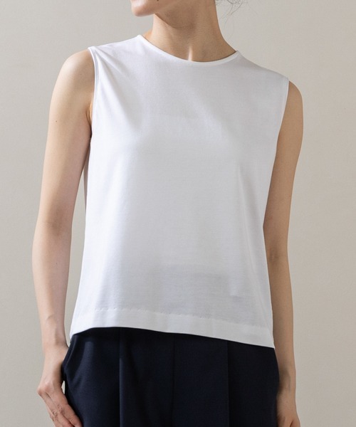 Sono（ソーノ）の「【SONO/ソーノ】ﾏﾙﾁｲﾝﾅｰTee（Tシャツ/カットソー・レディース・ホワイト/ブラック・1/2）」の2枚目の写真