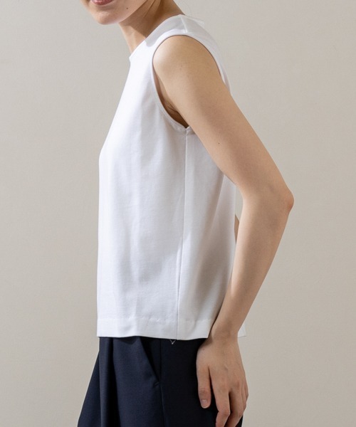 Sono（ソーノ）の「【SONO/ソーノ】ﾏﾙﾁｲﾝﾅｰTee（Tシャツ/カットソー・レディース・ホワイト/ブラック・1/2）」の7枚目の写真