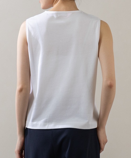 Sono（ソーノ）の「【SONO/ソーノ】ﾏﾙﾁｲﾝﾅｰTee（Tシャツ/カットソー・レディース・ホワイト/ブラック・1/2）」の8枚目の写真