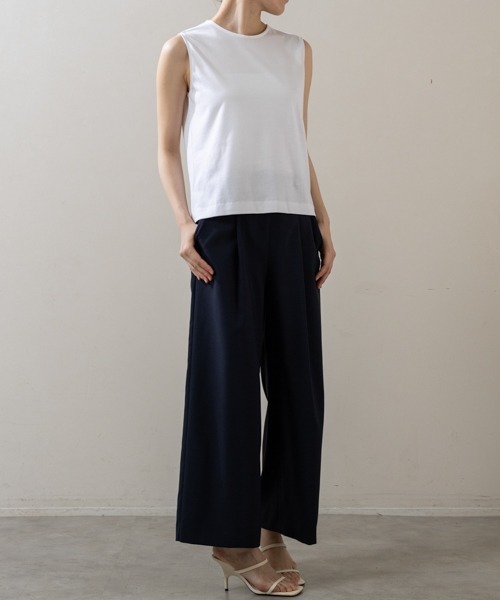 Sono（ソーノ）の「【SONO/ソーノ】ﾏﾙﾁｲﾝﾅｰTee（Tシャツ/カットソー・レディース・ホワイト/ブラック・1/2）」の9枚目の写真