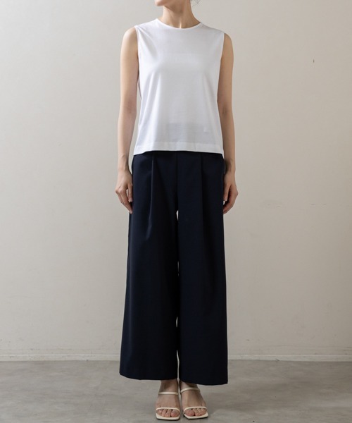 Sono（ソーノ）の「【SONO/ソーノ】ﾏﾙﾁｲﾝﾅｰTee（Tシャツ/カットソー・レディース・ホワイト/ブラック・1/2）」の10枚目の写真