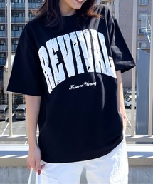 【RGY】REVIVAL発泡PTビッグシルエットTシャツ