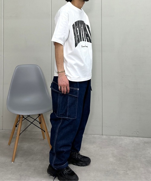 RGY(アールジーワイ)の「【RGY】REVIVAL発泡PTビッグシルエットTシャツ(Tシャツ/カットソー・メンズ・ネイビー/ホワイト/ブラック・MEDIUM/LARGE)」の20枚目の写真