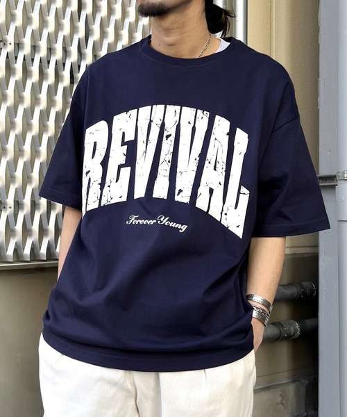 RGY(アールジーワイ)の「【RGY】REVIVAL発泡PTビッグシルエットTシャツ(Tシャツ/カットソー・メンズ・ネイビー/ホワイト/ブラック・MEDIUM/LARGE)」の14枚目の写真