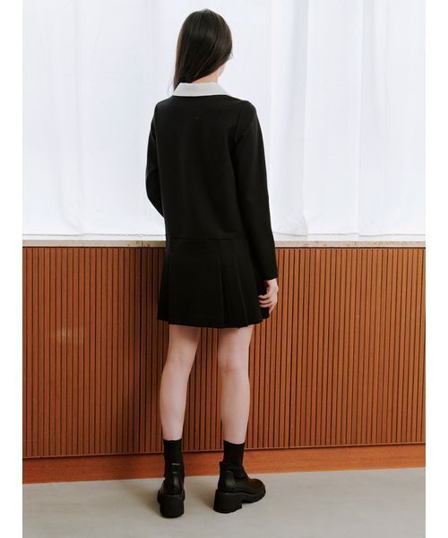 衿つきプリーツカットミニワンピース（ワンピース）｜SNIDEL