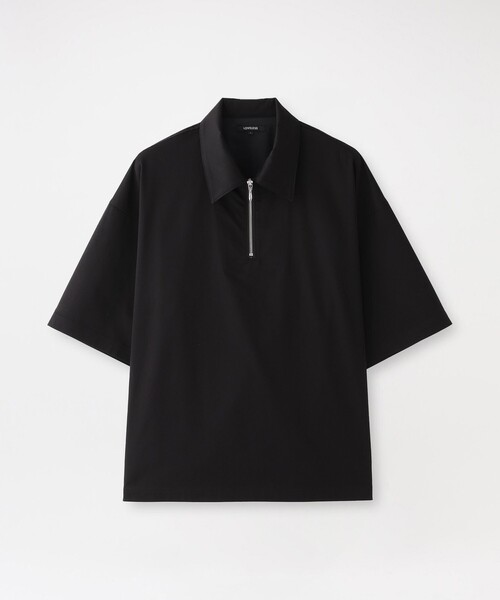 LOVELESS(ラブレス)の「シャンブレーサテンハーフジップポロ(ポロシャツ・メンズ・ブラック/ネイビー・M/L)」の4枚目の写真
