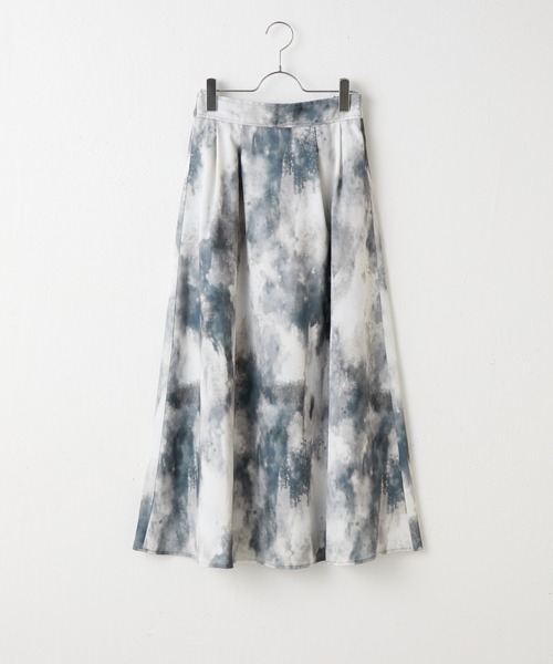 COLONY 2139(コロニートゥーワンスリーナイン)の「水彩柄フレアスカート(スカート・レディース・ブラック/ブラウン・FREE)」の11枚目の写真