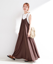 手洗い可 / レーヨンポプリンキャミワンピース