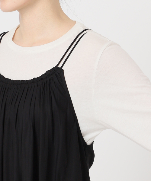 B.C STOCK(ベーセーストック)の「手洗い可 / レーヨンポプリンキャミワンピース(ワンピース・レディース・ブラック/ブラウン・FREE)」の19枚目の写真