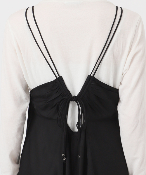 B.C STOCK(ベーセーストック)の「手洗い可 / レーヨンポプリンキャミワンピース(ワンピース・レディース・ブラック/ブラウン・FREE)」の20枚目の写真