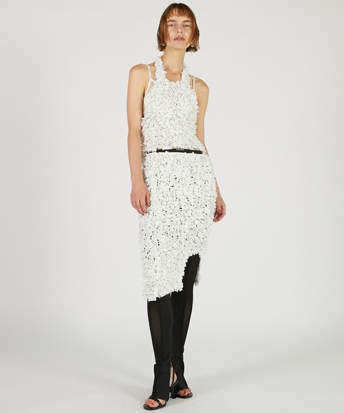 セール】テープリボンホルタートップ / Tape Ribbon Halter Top