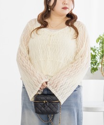 CLETTE（クレット）の「インナー付きレーストップス（Tシャツ/カットソー・レディース）」
