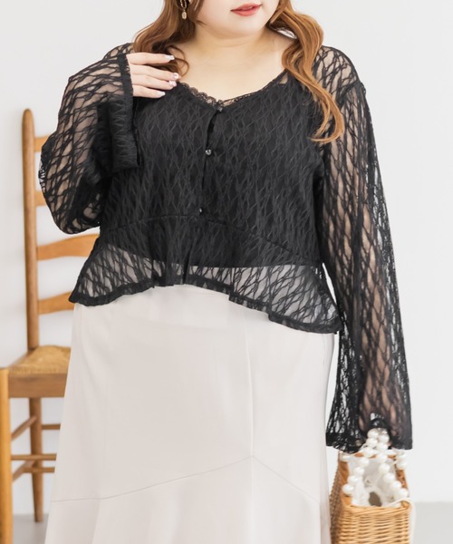 セール】インナー付きレーストップス（Tシャツ/カットソー）｜CLETTE
