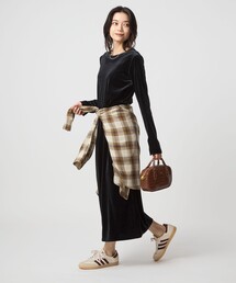 green label relaxing | ベロア ワンピース(ワンピース)