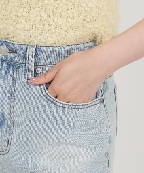 ROYAL PARTY（ロイヤルパーティー）の「チェックヘムデニムミニスカート（デニムスカート・レディース・ブルー/インディゴブルー/ネイビー・FREE）」の8枚目の写真