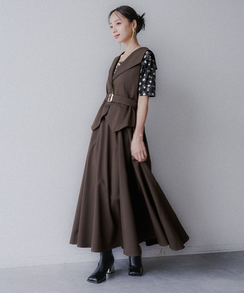 HARE（ハレ）の「Vネックレイヤードライクワンピース(HARE