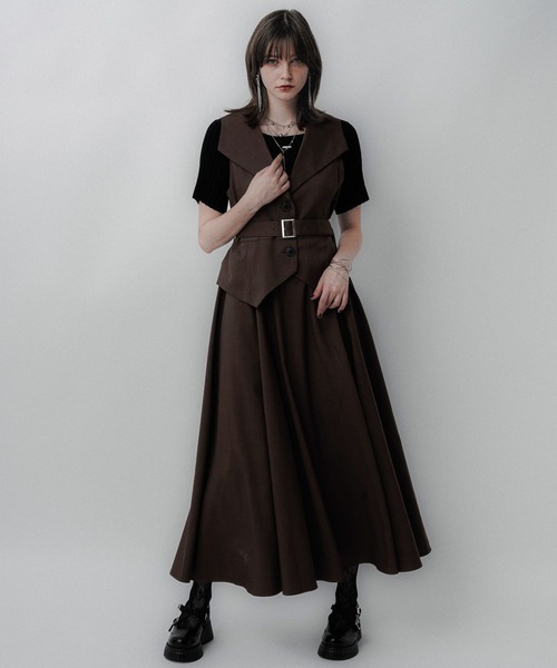 willfree新品Vネックレイヤードワンピース HARE（ハレ）の「Vネックレイヤードライクワンピース(HARE