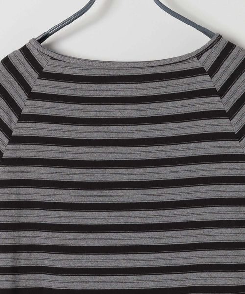 JEANASIS(ジーナシス)の「マルチボーダーヘンリーLST/589935(Tシャツ/カットソー・レディース・ホワイト系その他/ブラック/ブラウン系その他・FREE)」の9枚目の写真