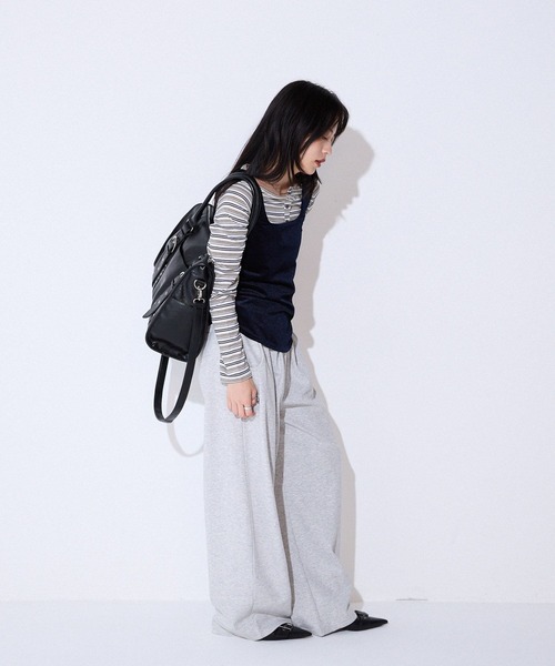 JEANASIS(ジーナシス)の「マルチボーダーヘンリーLST/589935(Tシャツ/カットソー・レディース・ホワイト系その他/ブラック/ブラウン系その他・FREE)」の17枚目の写真