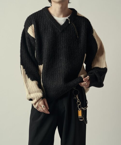 lui jewelry ニット lui jewelry ルイ ジュエリー knit5 ニット ブラック lui jewelry