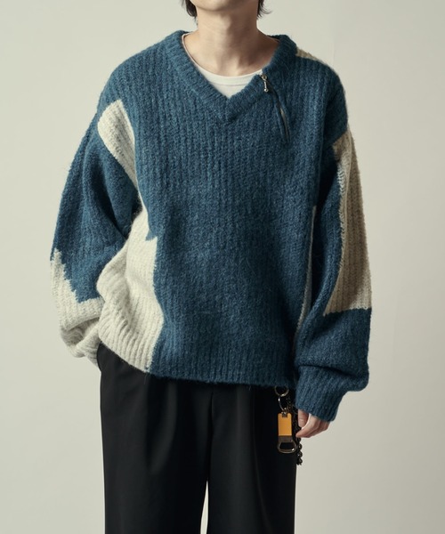 SURJENT ZIPデザインニット（ニット/セーター）｜Lui's（ルイス）の