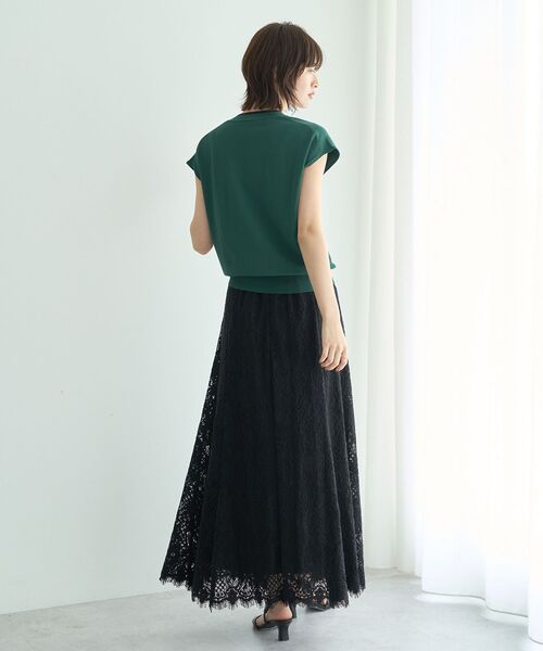 YECCA VECCA（イェッカヴェッカ）の「スカラップレースマーメイドスカート（スカート・レディース・ブラック/ピンク・M/S）」の14枚目の写真