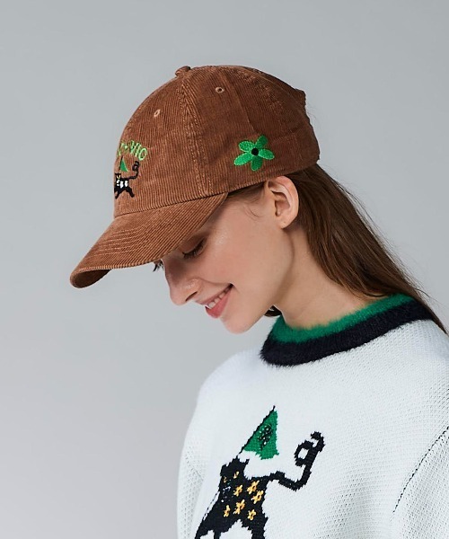 新作アルチビオ コーデュロイ刺繍キャップ 白 archivio｜【アルチビオ公式】コーデュロイ刺繍キャップ | Rakuten