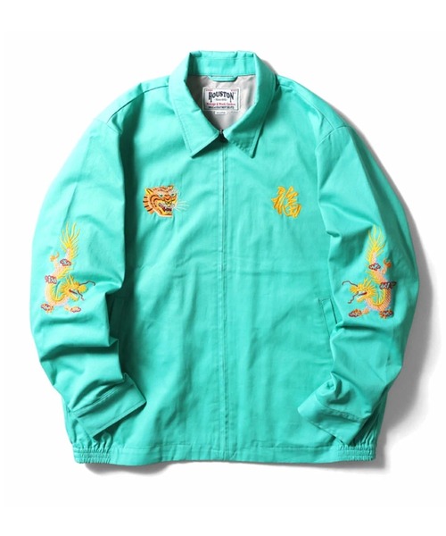 HOUSTON(ヒューストン)の「【26SS新色追加】HOUSTON ヒューストン COTTON VIETNAM JACKET 虎 MAP柄 刺繍 コットン ベトナムジャケット/ベトジャン/スーベニアジャケット(ブルゾン・メンズ・ブラック系/マルーン/イエロー/ミント/ベージュ/グリーン系/オリーブドラブ/ベージュ系/イエロー系/オフホワイト/レッド系/オリーブ系/ブラック/ホワイト系/ピンク系/グレー系/ピンク/グレー・XL/L/M/XXL)」の21枚目の写真