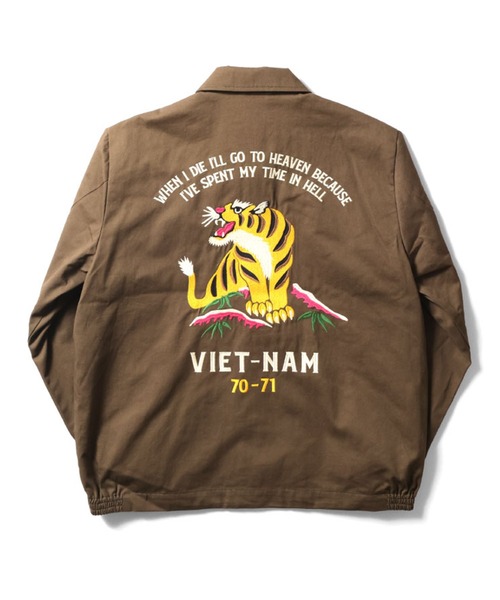 25AW新色追加】HOUSTON ヒューストン COTTON VIETNAM JACKET 虎