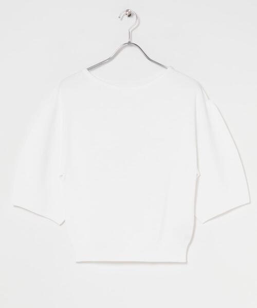 URBAN RESEARCH ROSSO WOMEN（アーバンリサーチ　ロッソ）の「ウォッシャブルホールガーメントニット（ニット/セーター・レディース・ホワイト/ブラウン系その他・FREE）」の7枚目の写真