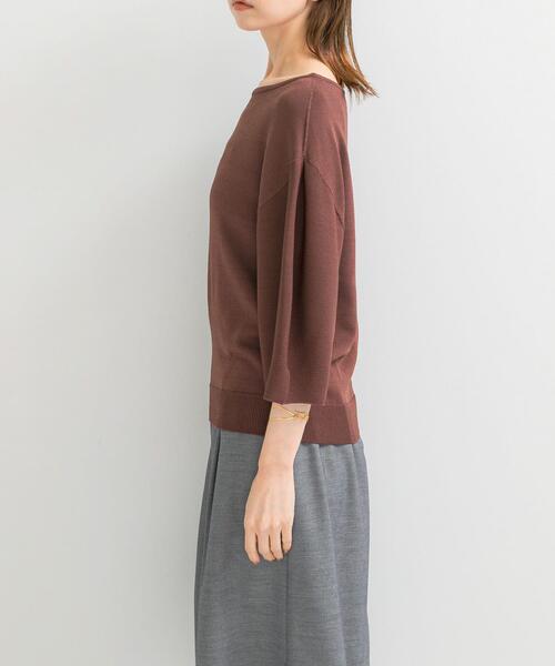 URBAN RESEARCH ROSSO WOMEN（アーバンリサーチ　ロッソ）の「ウォッシャブルホールガーメントニット（ニット/セーター・レディース・ホワイト/ブラウン系その他・FREE）」の16枚目の写真