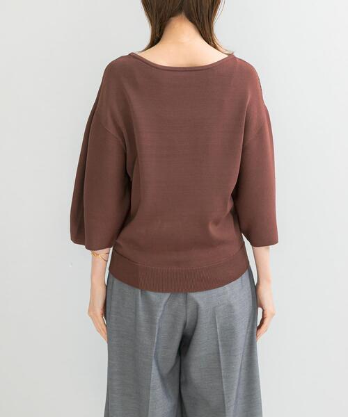 URBAN RESEARCH ROSSO WOMEN（アーバンリサーチ　ロッソ）の「ウォッシャブルホールガーメントニット（ニット/セーター・レディース・ホワイト/ブラウン系その他・FREE）」の17枚目の写真