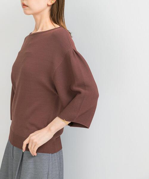 URBAN RESEARCH ROSSO WOMEN（アーバンリサーチ　ロッソ）の「ウォッシャブルホールガーメントニット（ニット/セーター・レディース・ホワイト/ブラウン系その他・FREE）」の19枚目の写真