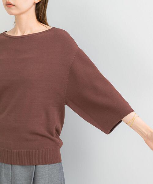 URBAN RESEARCH ROSSO WOMEN（アーバンリサーチ　ロッソ）の「ウォッシャブルホールガーメントニット（ニット/セーター・レディース・ホワイト/ブラウン系その他・FREE）」の20枚目の写真