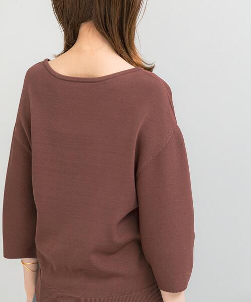 URBAN RESEARCH ROSSO WOMEN（アーバンリサーチ　ロッソ）の「ウォッシャブルホールガーメントニット（ニット/セーター・レディース・ホワイト/ブラウン系その他・FREE）」の22枚目の写真